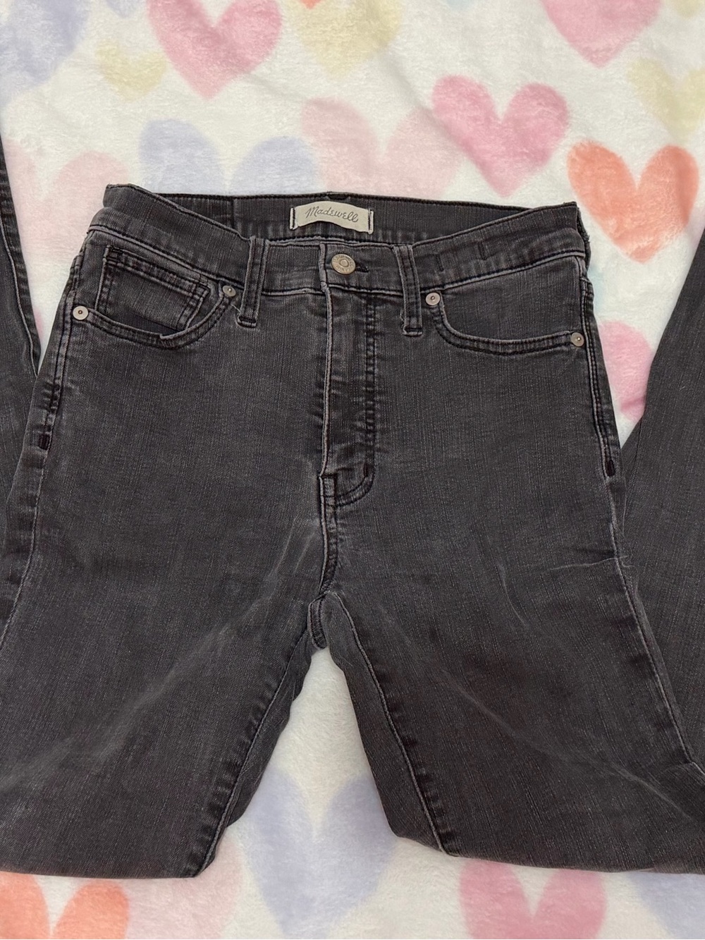 Madewell Faded Black Skinny Jeans